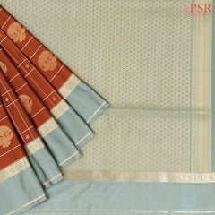 Copper Soft Art Silk Saree