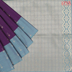Dark Purple Soft Art Silk Saree