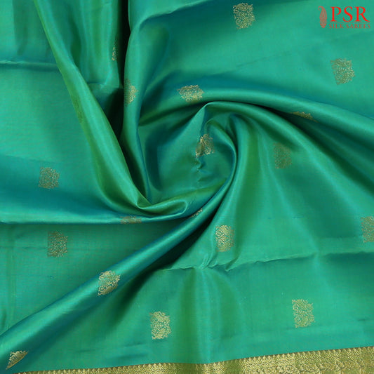 Jade Green Fancy Kanchipuram Silk Saree