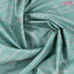 Mint Blue Semi Tussar Embroidery Saree