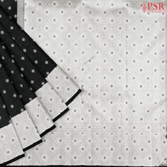 Black Kanchipuram Tissue Silk Saree
