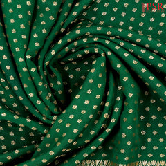 Emerald Green Georgette Silk Saree