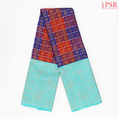 Multicolor Kanchipuram Jacquard Silk Saree