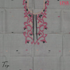 Grey Bengal Cotton Dress Material