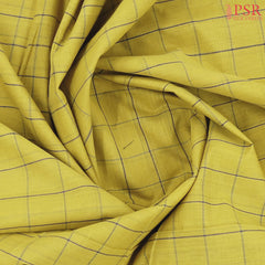 Olive Yellow Mangalagiri Cotton Saree