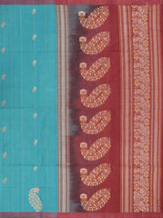 Dark Turquoise Kovai Cotton Saree