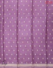 Orchid Purple Tassar Silk Dress Material