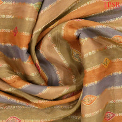 Bronze Semi Banaras Saree