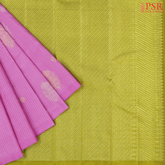 Rose Pink Kanchipuram Silk Saree