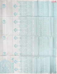 Dove White Soft Silk Saree