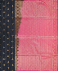 Black Soft Art Silk Saree