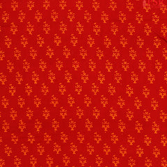 Crimson red Cotton Print Running Material