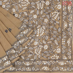 Tortilla Brown Bengal Cotton Saree