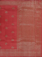 Red Banaras Jute Silk Saree