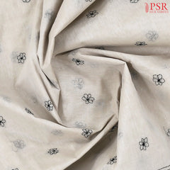 Candlelight Beige Bengal Cotton Saree