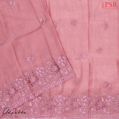 Puce Pink Tissue Dress Material