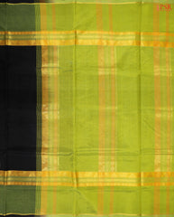 Black Cotton Silk Saree