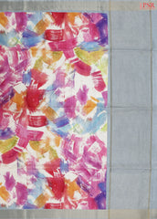 Multicolor Semi Dupion Saree