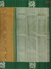 Mustard Brown Kanchipuram Silk Saree