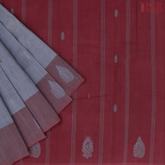 Steel Grey Kanchi Cotton Saree