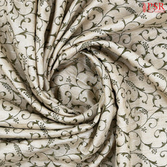 Beige Semi Tussar Saree