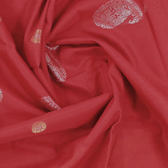 Red Silk Cotton Saree