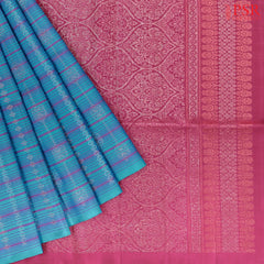 Robin Egg Blue Soft Silk Saree
