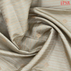 Elachi Beige Fancy Kanchipuram Silk Saree