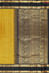 Mustard Yellow Kanchipuram Silk Saree