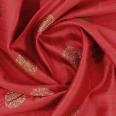 Red Banaras Jute Silk Saree