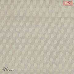 Butter Beige Silk Cotton Cut Work Saree