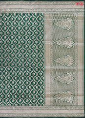 Dark Green Banarasi Silk