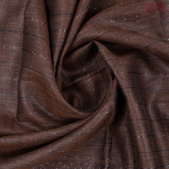 Brown Linen Saree