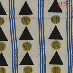 Beige Hacoba Embroidery Running Material