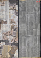 Matte Taupe Kanchipuram Tissue Silk Saree