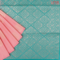 Candlelight Peach Soft Art Silk Saree