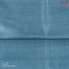 Light Celestial Blue Kadhi Tussar Silk Saree