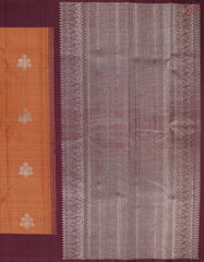Burnt Orange Kanchipuram Silk Saree