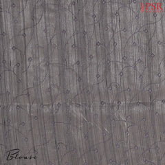 Fossil Grey Kosa Embroidery Saree