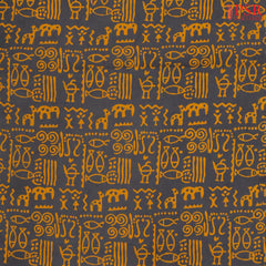 Grey Cotton Print Running Material