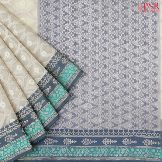 Elachi Beige Summer Silk Saree