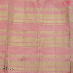 Beige Kanchipuram Jacquard Tissue Silk Saree