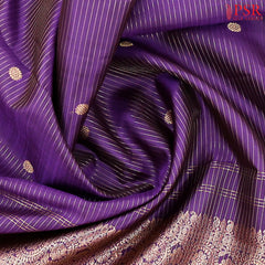 Dark Violet Kanchipuram Silk Saree
