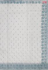 Off White Organza Embroidery Saree