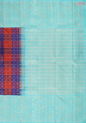 Multicolor Kanchipuram Jacquard Silk Saree