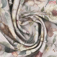 Primrose Pink Printed Tissue Saree