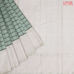 Brook Green Kanchipuram Silk Saree