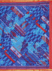 Dark Blue Mul Printed Cotton Saree