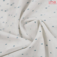 Off White Organza Embroidery Saree