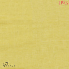 Corn Yellow Byloom Cotton Saree